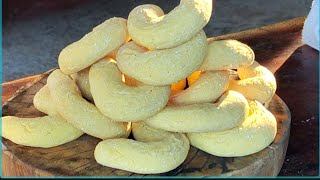 Biscoito de fubá 🌽com polvilho doce 🍪 Dura uma semana na lata 🥫#ReceitaAntiga🤠