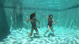 Carla Underwater Dancing underwater with Audrey