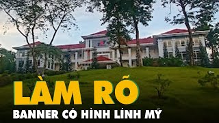 Công an vào cuộc vụ Đại học Tôn Đức Thắng dùng banner ngày truyền thống có hình lính Mỹ