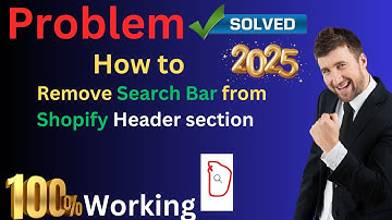 How to remove Search bar Icon from shopify header section  2025