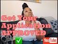 How to get your apartment application APPROVED!