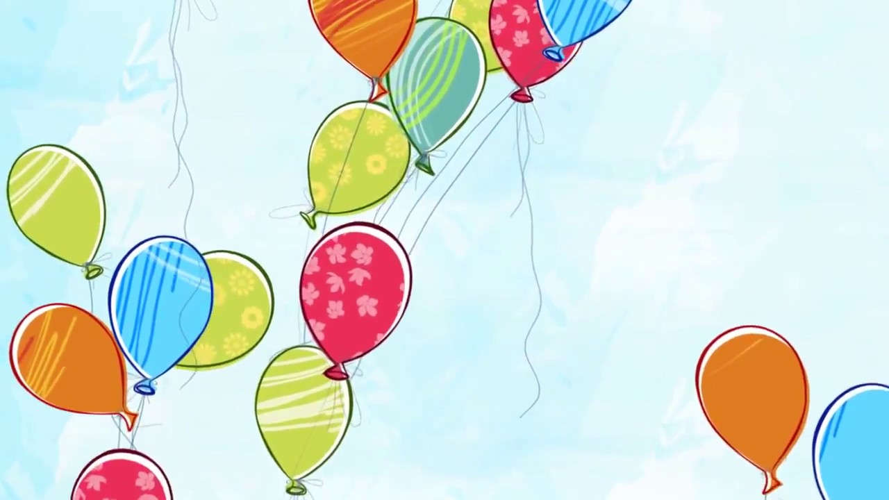خلفيات مونتاج متحركة بالونات للأعياد والمناسبات YouTube YouTube