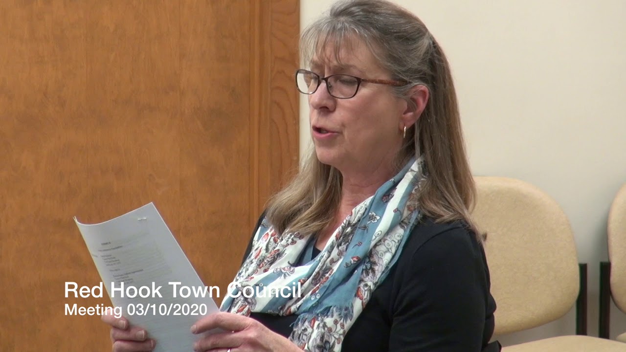 Red Hook Town Council Meeting 03/10/2020 YouTube