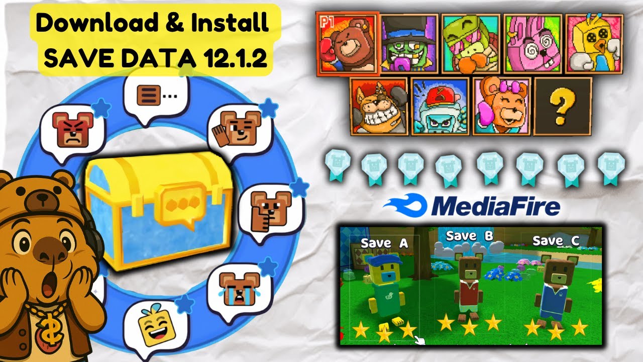 REVIEW SAVE DATA 12.1.2 SUPER BEAR ADVENTURE🔥