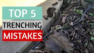 Landscape Lighting Trenching MISTAKES - Common mistakes you don't want to make while trenching