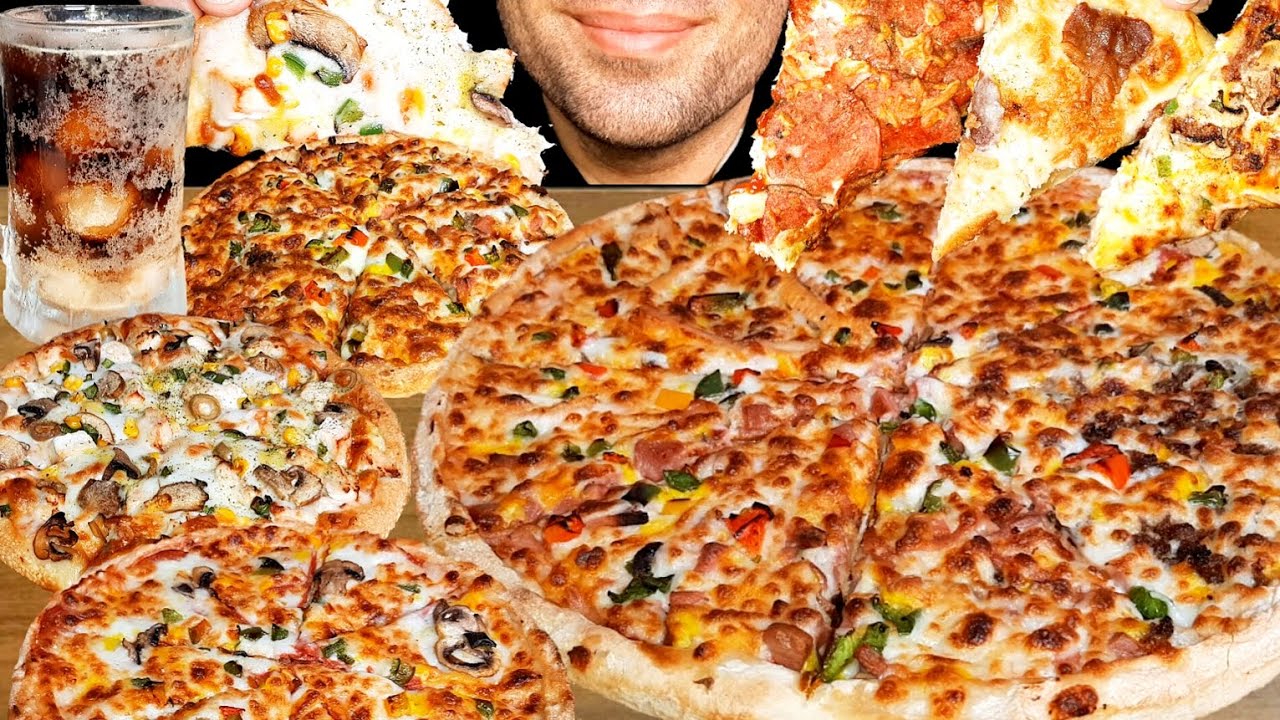 ASMR MUKBANG| PIZZA PARTY🍕 (EATING SOUNDS)| موکبانگ پیتزا