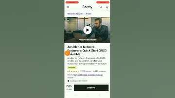 Ansible for Network Engineers: Quick Start GNS3 & Ansible | free course - udemy #shorts