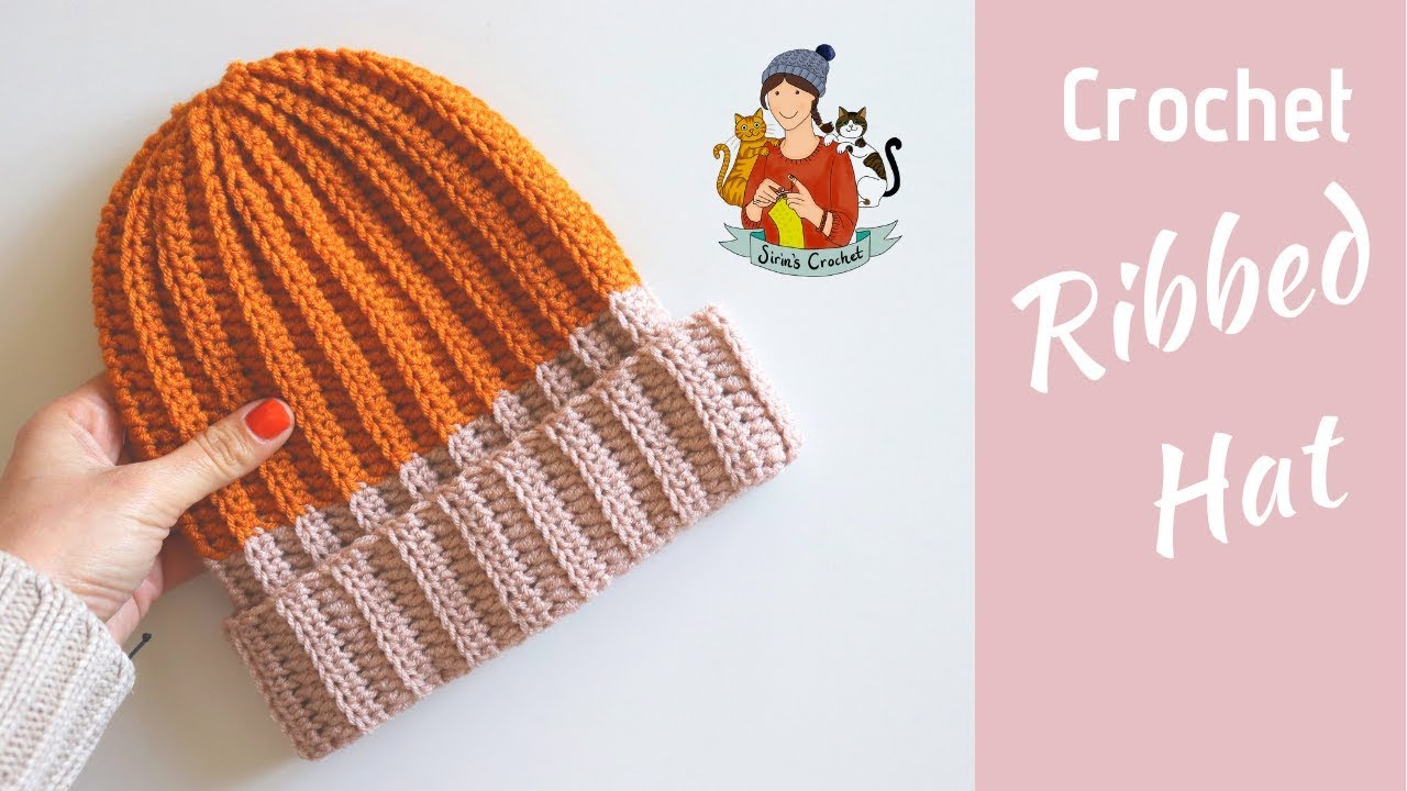 Everyday Ribbed Crochet Hat Pattern – Mama In A Stitch