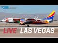 🔴 LIVE Las Vegas Airport KLAS - Plane Spotting Simulated Reality