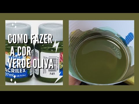 Vídeo: Como se faz verde azeitona?