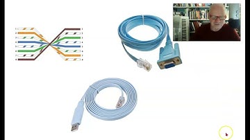 Rollover cables and managing a router or switch