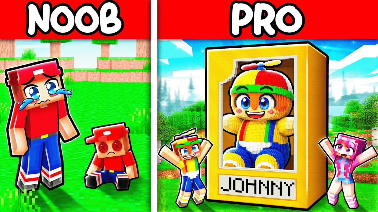 NOOB vs PRO TURNING INTO TOYS Build Challenge!