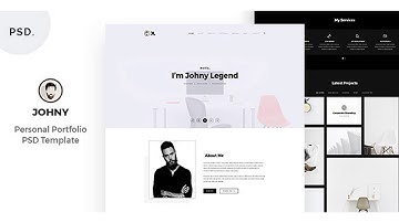 Johny - Personal Portfolio PSD Template | Themeforest Website Templates and Themes