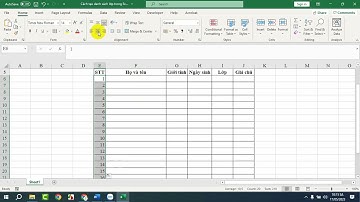 Cách tạo danh sách lớp trong Excel