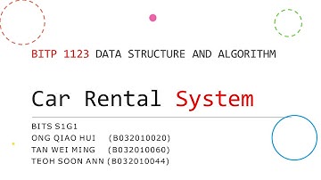 BITP 1123 Data Structure and Algorithm Mini Project - Car Rental System