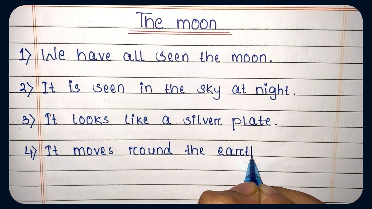 short essay for moon