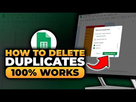 How To Delete Duplicates in Google Sheet (𝟮𝟬𝟮𝟲) | 100% WORKS | NO Yapping, To The Point & EASY