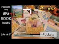 Pockets for junk journals using big book pages  tutorial