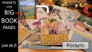 POCKETS For Junk Journals Using BIG BOOK PAGES ⭐ Tutorial