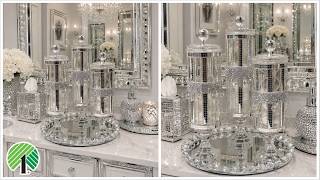 DIY Dollar Tree Never before seen  Glam Apothecary Jars made from these 2 items