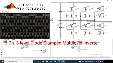 3-phase 3-level Diode Clamped Multilevel Inverter design| Neutral Point Clamped | MATLAB Simulation