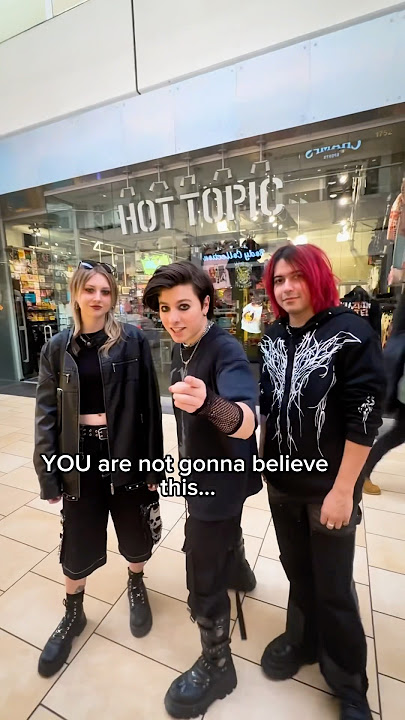 YOU WONT BELIEVE WHAT WE FOUND IN HOT TOPIC 😳🔥 #emo #hottopic #goth #alternative #tx2 #rock #alt