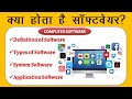 What is Software? Types of Software? System Software & Application Software सॉफ्टवेयर क्या है?