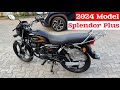 2024 model hero splendor plus bs6 new color review  splendor plus new model 2024  hero bike