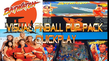 Baywatch Visual Pinball Pup Pack Gameplay Ultrawide Marquee