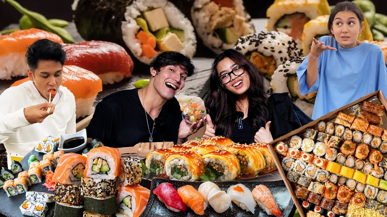 MUKBANG SUSHI PLATTER DI LOKASI SYUTING DYKP