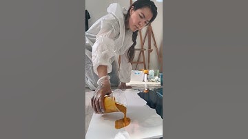 #art process by #RitaHowis in signature #colorflow technique #creative #process #painting #pouring