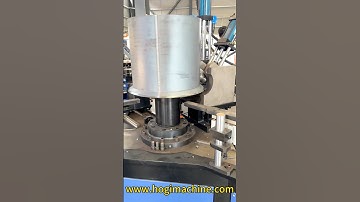 HOGI Cylinder flanging machine with high speed and precision#flanging #machine #factory #cncrolling