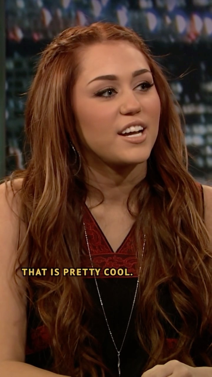 #MileyCyrus shares what she misses most about being on the set of #HannahMontana ? #FallonFlashback