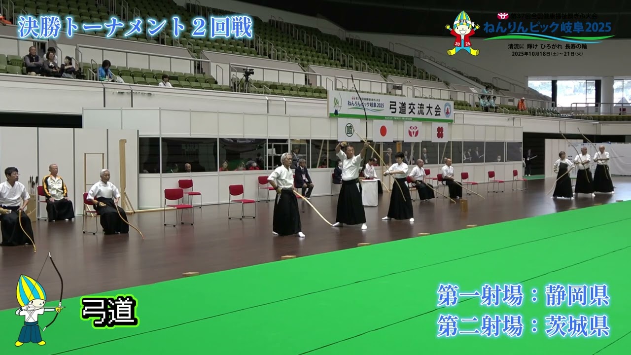 ねんりんピック岐阜2025 弓道交流大会 決勝トーナメント2回戦：静岡県