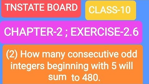 10th maths chapter 2 exercise 2.6 SUM2/TNSTATEBOARDMATHS/TNPSCMATHS @aadhiramathsacademy