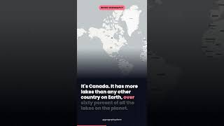 The country with the MOST lakes 🛶 #shorts