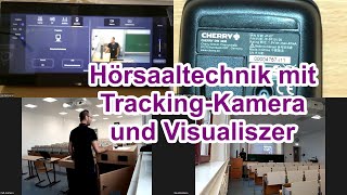 Hybridlehre Mit Trackingmaster-Kamera Und Funkmikrofon Im Hörsaal 4 In Gebäude 5 Der Ovgu Magdeburg