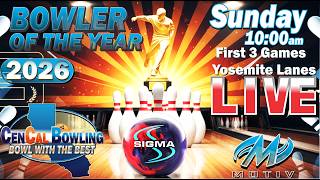 Bowler of the Year - Games 1-3 Yosemite Lanes 2026 #livestream #bowling #yosemitelanes #motivation