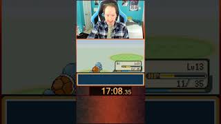 Pokemon FireRed Elite 4 Round 2 World Record Speedrun Commentary! Part 12 - Route 3 Part 2 #pokemon