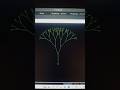 Mesmerizing Fractal Tree Drawing Using Python Turtle | Satisfying Coding Art #shorts