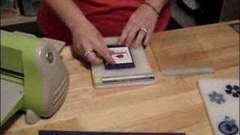 Boss Kuts dies cut in a Cuttlebug Machine