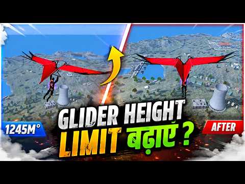 Glider Se Map ke Upar Kaise Jaye | Glider Height limit Increase | Free Fire 