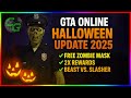 GTA Online Halloween Update 2025 🎃 Free Zombie Mask, 2X Bunker Sales, Beast vs. Slasher & More!