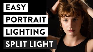 Easy Lighting for Studio Portraits (Split Lighting)