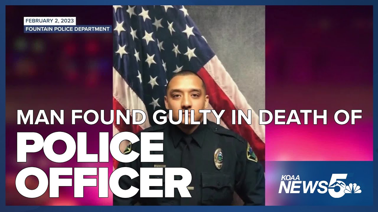 Man found guilty in death of Fountain Police Officer Monday - YouTube