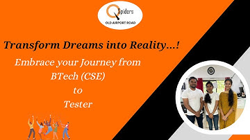 My Placement Journey from Btech (CSE) to Tester | QSpiders Old Airport Road