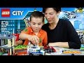 Lego Toy Vehicles Unboxing, Time-Lapse Build, Review, and Playing: Lego City Bulldozer Break-In
