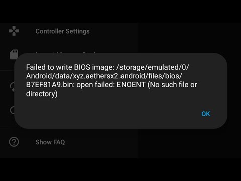 FIX Bios Bug AetherSX2 on Android 11