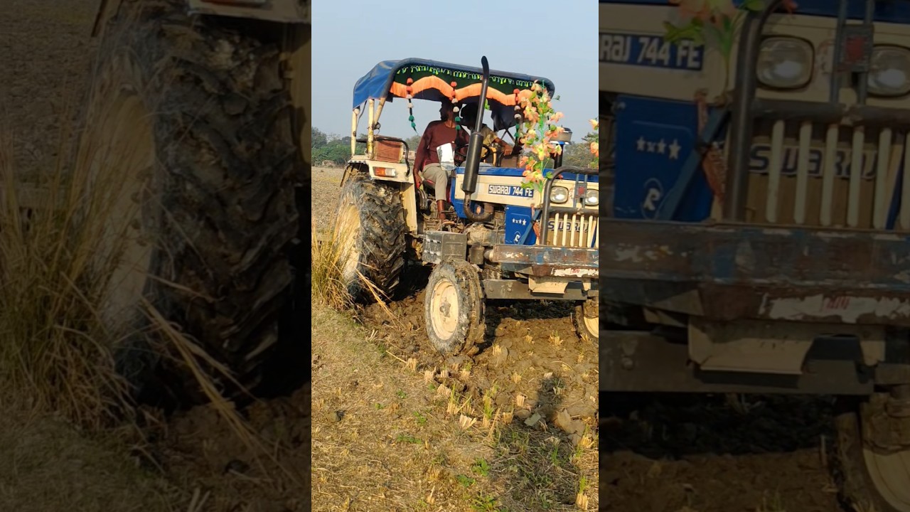 Swaraj 744 FE tractor 🚜🔥💯 video amazing performance