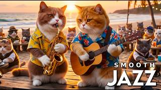 Sunset, Sea Breeze & Smooth Jazz 🎷 A Perfect Coastal Escape | Jazz Meowlody